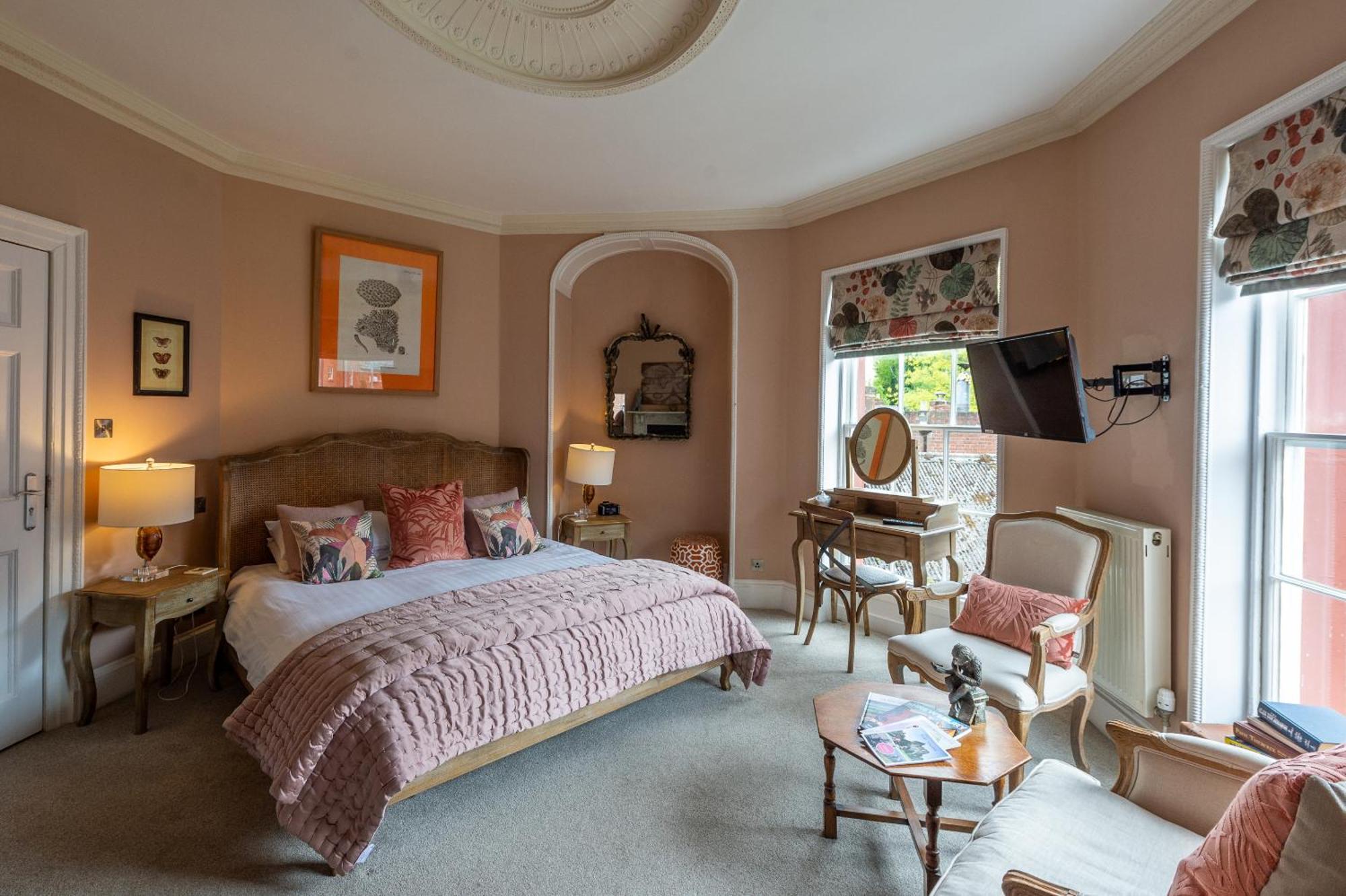 Darwin'S Townhouse Bed & Breakfast Shrewsbury Rom bilde A bedroom at the hotel